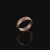 Enigmatic Circles Ring Rose Gold Finish