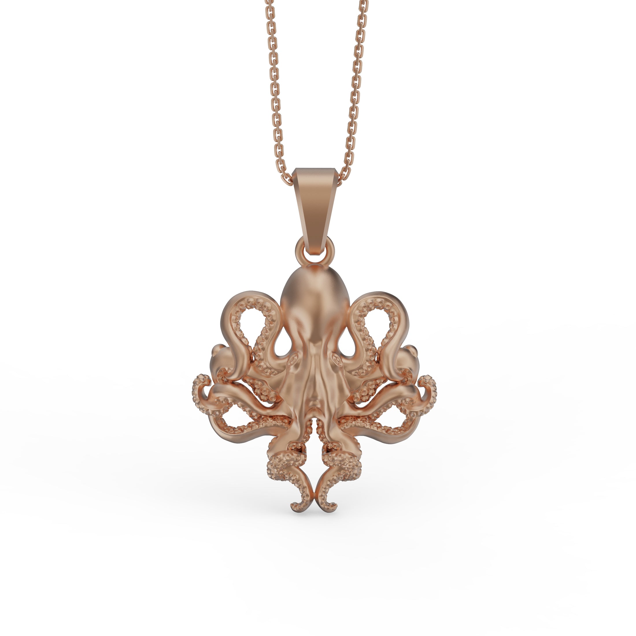 Gold Octopus Pendant