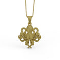 Load image into Gallery viewer, Gold Octopus Pendant
