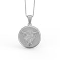 Load image into Gallery viewer, Gold Bull Pendant - Engravable - Angelios Jewelry
