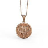 Gold Elephant Pendant - Engravable - Angelios Jewelry