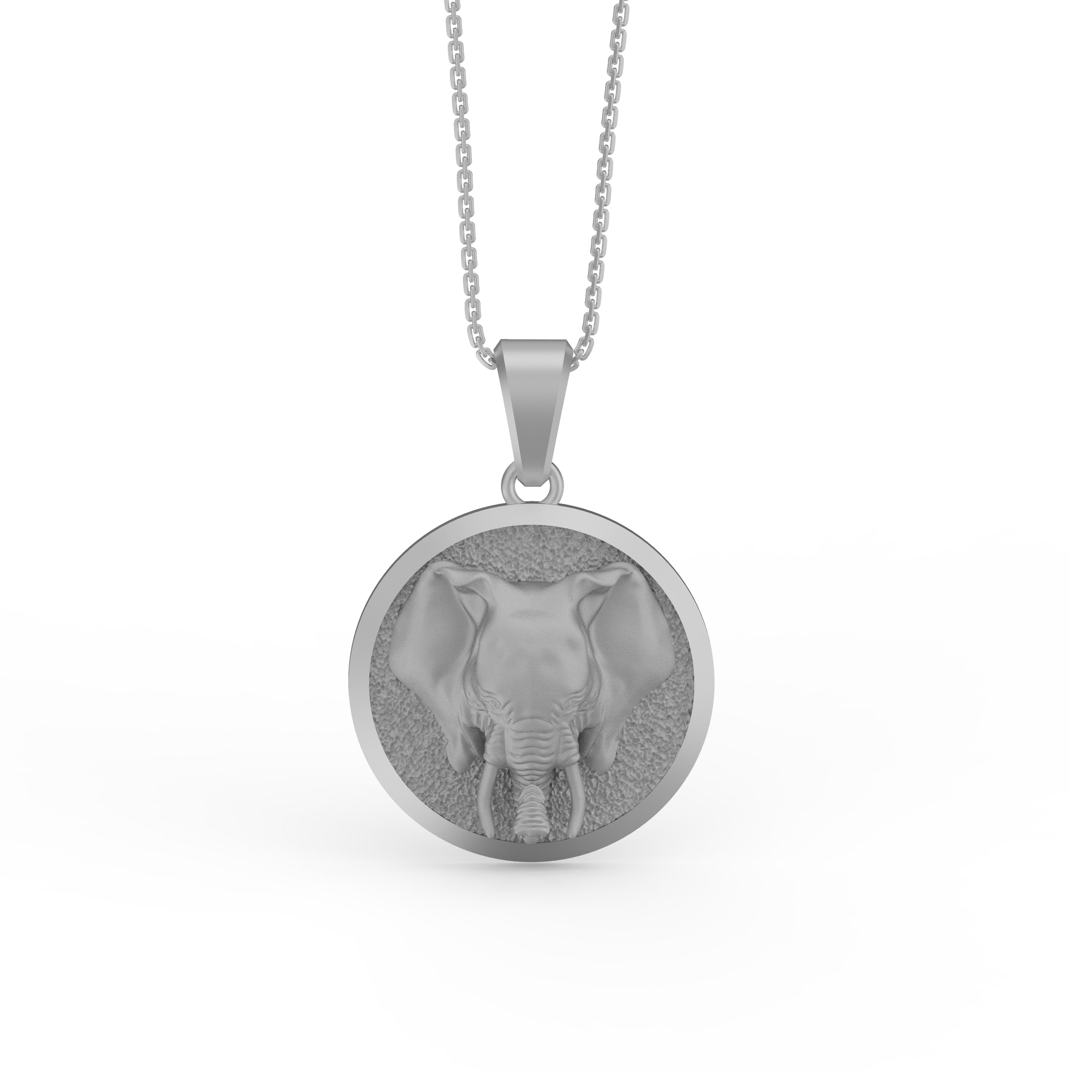 Gold Elephant Pendant - Engravable - Angelios Jewelry