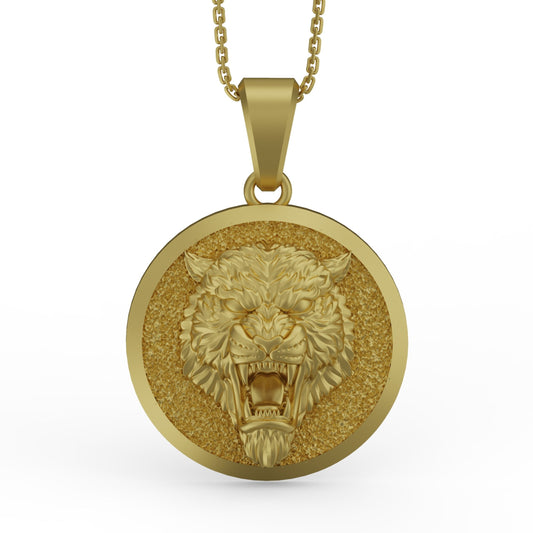 Gold Tiger Pendant