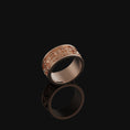Load image into Gallery viewer, Gothic Cross Band - Engravable Rose Gold Finish
