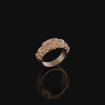 Load image into Gallery viewer, Gothic Skulls Band - Engravable Rose Gold Finish
