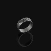 Greek Key Pattern Band - Engravable