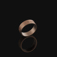 Load image into Gallery viewer, Greek Key Pattern Band - Engravable Rose Gold Finish
