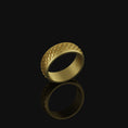 Load image into Gallery viewer, Japanese Clouds Band - Engravable Gold Finish
