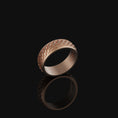 Load image into Gallery viewer, Japanese Clouds Band - Engravable Rose Gold Finish
