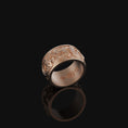 Load image into Gallery viewer, Carp And Waves Band - Engravable Rose Gold Finish
