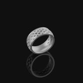 Medieval Pattern Band Polished Finish