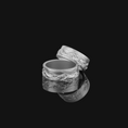 Load image into Gallery viewer, Mountain Engraved Band Polished Finish
