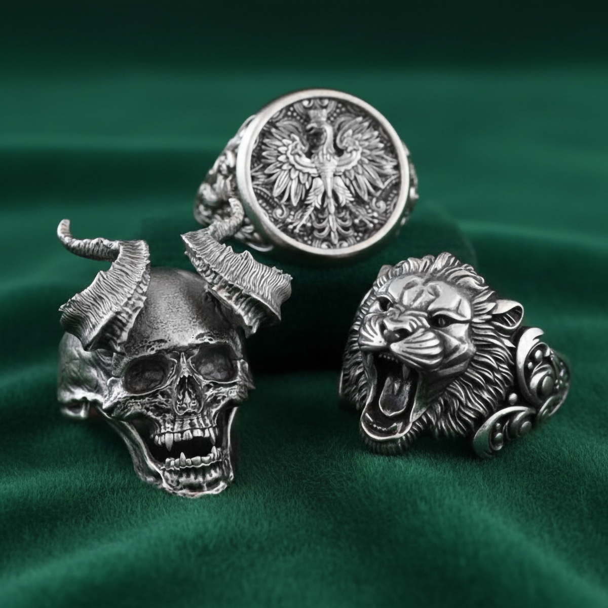 Rings | Men’s Sterling Silver & Gold Statement Rings | Angelios Jewelry