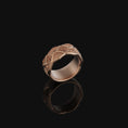 Load image into Gallery viewer, Ornamental Band Ring Rose Gold Finish
