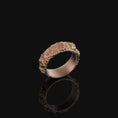 Load image into Gallery viewer, Roses Band Rose Gold Finish
