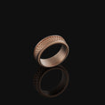 Load image into Gallery viewer, Fish Scales Band Rose Gold Finish
