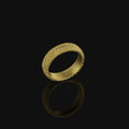 Load image into Gallery viewer, Lizard Scale Band Gold Finish
