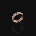 Load image into Gallery viewer, Lizard Scale Band Rose Gold Finish
