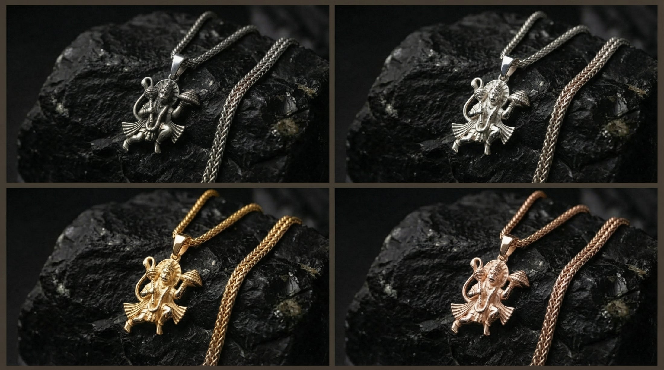 Lord Hanuman 925 Sterling Silver Pendant