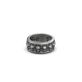 Bild in Galerie-Betrachter laden, Rotating Fleur De Lis Skulls Band - Engravable
