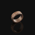 Load image into Gallery viewer, Serpent Skin Band - Engravable Rose Gold Finish
