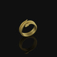 Load image into Gallery viewer, Twisting Snake Band Gold Finish
