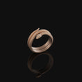 Load image into Gallery viewer, Twisting Snake Band Rose Gold Finish
