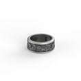 Bild in Galerie-Betrachter laden, Rotating Flowers Band - Engravable - Angelios Jewelry
