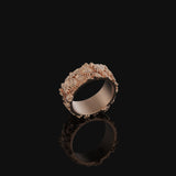 Spring Flowers Band Rose Gold Finish