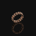 Load image into Gallery viewer, Steampunk Band Rose Gold Finish
