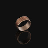 X Cross Band - Engravable Rose Gold Finish