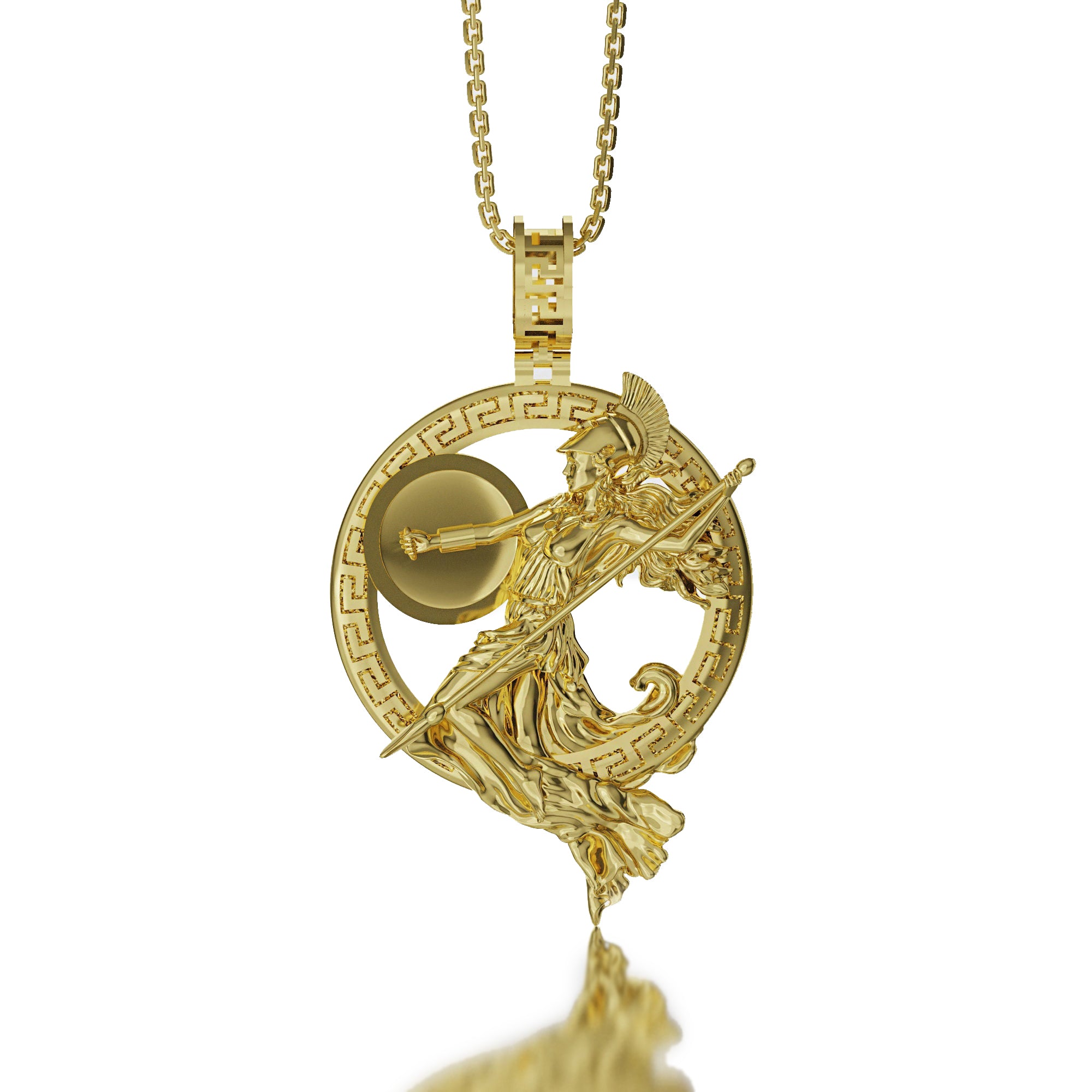 Gold Athena Pendant
