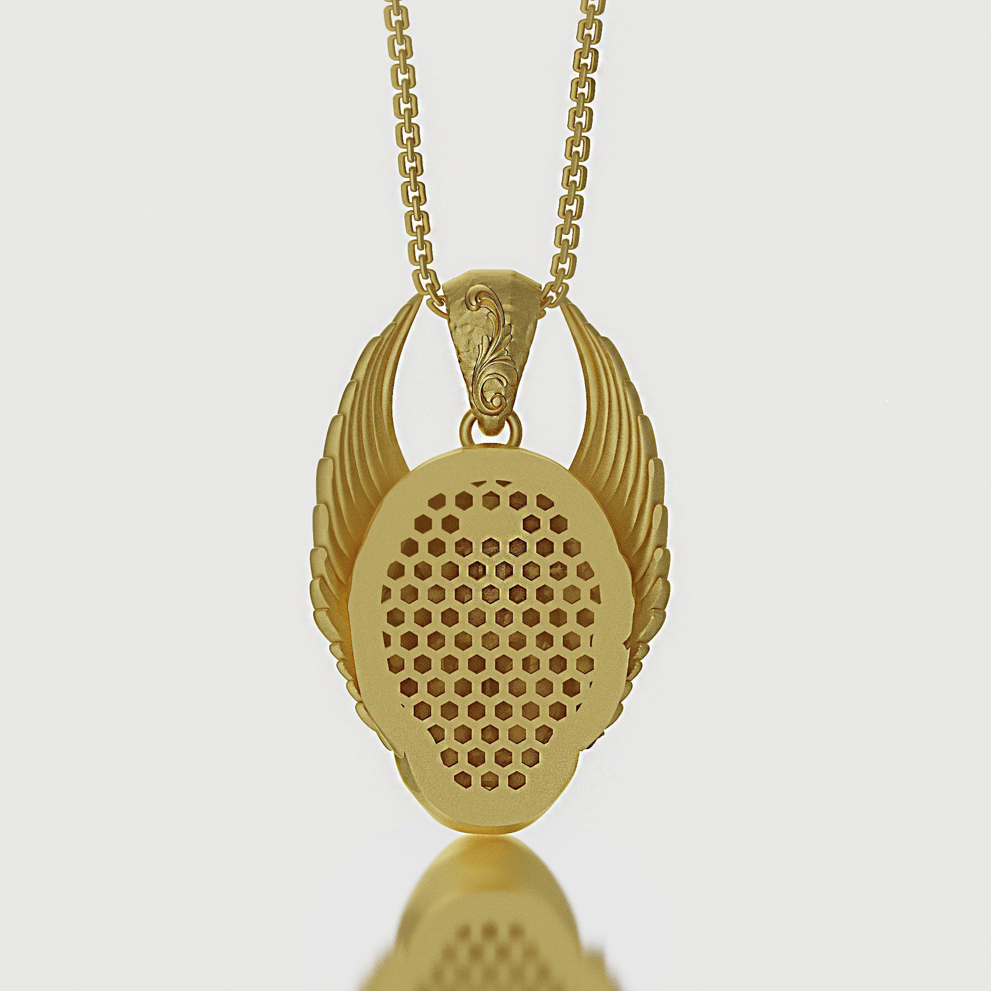 Gold Hermes Pendant