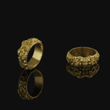 Gothic Wedding Band Ring