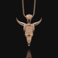 Bild in Galerie-Betrachter laden, Silver Satanic Baphomet's Head Pendant, Leviathan Cross, Two-sided Gothic Necklace, Lucifer's Follower Charm, Satanic Gift Cross, Occult

