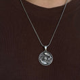 Bild in Galerie-Betrachter laden, Sterling Silver Koi Fish, Yin and Yang, Lotus Necklace, Lucky Fish Necklace, Koi Jewelry, Pisces Necklace, Men's Necklace - Handmade

