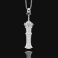 Load image into Gallery viewer, Sword, Sword Pendant, Gothic, Sword Jewelry, Goth, Silver Sword, Sword Necklace, Sword Pendant, Gift For Him, Valentine Gift
