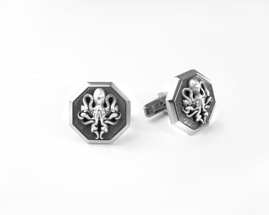 Octopus Cufflinks - Angelios Jewelry