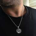 Bild in Galerie-Betrachter laden, Sterling Silver Koi Fish, Yin and Yang, Lotus Necklace, Lucky Fish Necklace, Koi Jewelry, Pisces Necklace, Men's Necklace - Handmade
