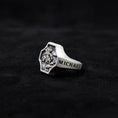 Load image into Gallery viewer, Archangel Saint Michael Silver Ring, Guardian Of Church St Michael, Religious Jewelry, Signet Ring, Mens Gift, Black Friday, Valentine Gifts
