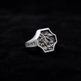 Load image into Gallery viewer, Archangel Saint Michael Silver Ring, Guardian Of Church St Michael, Religious Jewelry, Signet Ring, Mens Gift, Black Friday, Valentine Gifts
