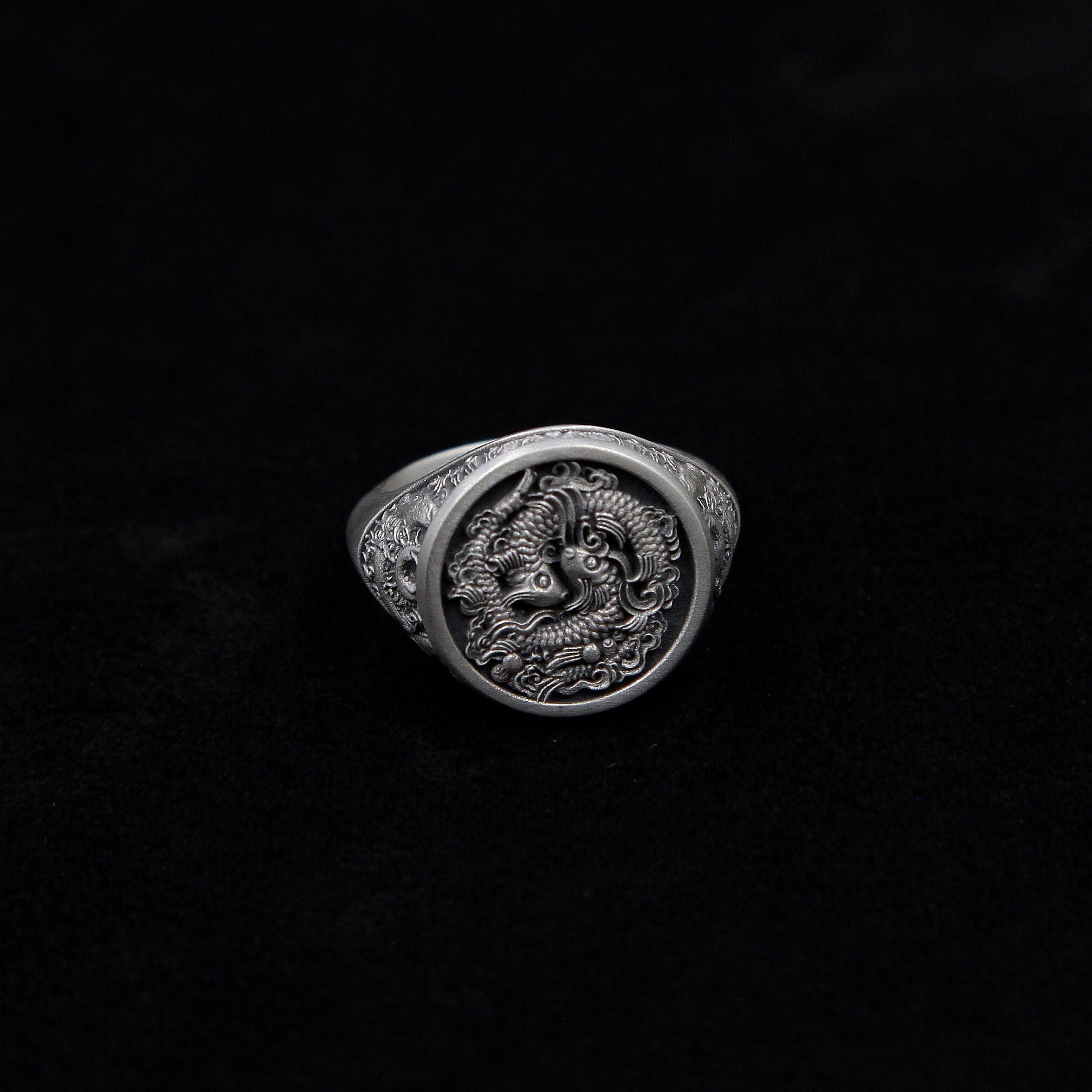 Mens Ring, Koi Fish Ring, Koi Ring, Fish Ring, Titanium Mens Ring, Japanese Ring, Gift For Him, Womans Ring, Fashion Ring, Unisex