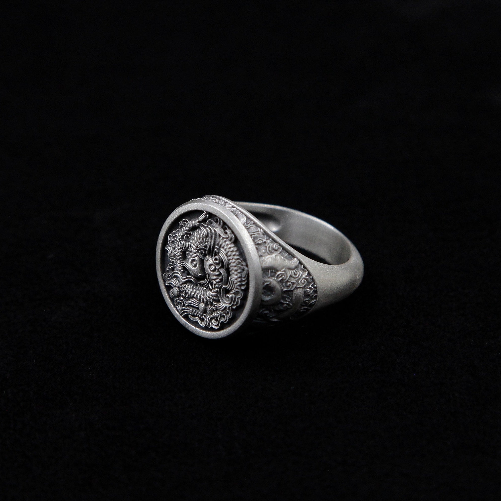 Mens Ring, Koi Fish Ring, Koi Ring, Fish Ring, Titanium Mens Ring, Japanese Ring, Gift For Him, Womans Ring, Fashion Ring, Unisex