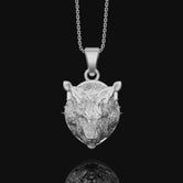 Viking Necklace, Fenrir Necklace, Wolf Pendant, Nordic Necklace, Pagan Necklace, Norse Jewelry, Wolf Amulet, Viking Pendant, Mythology