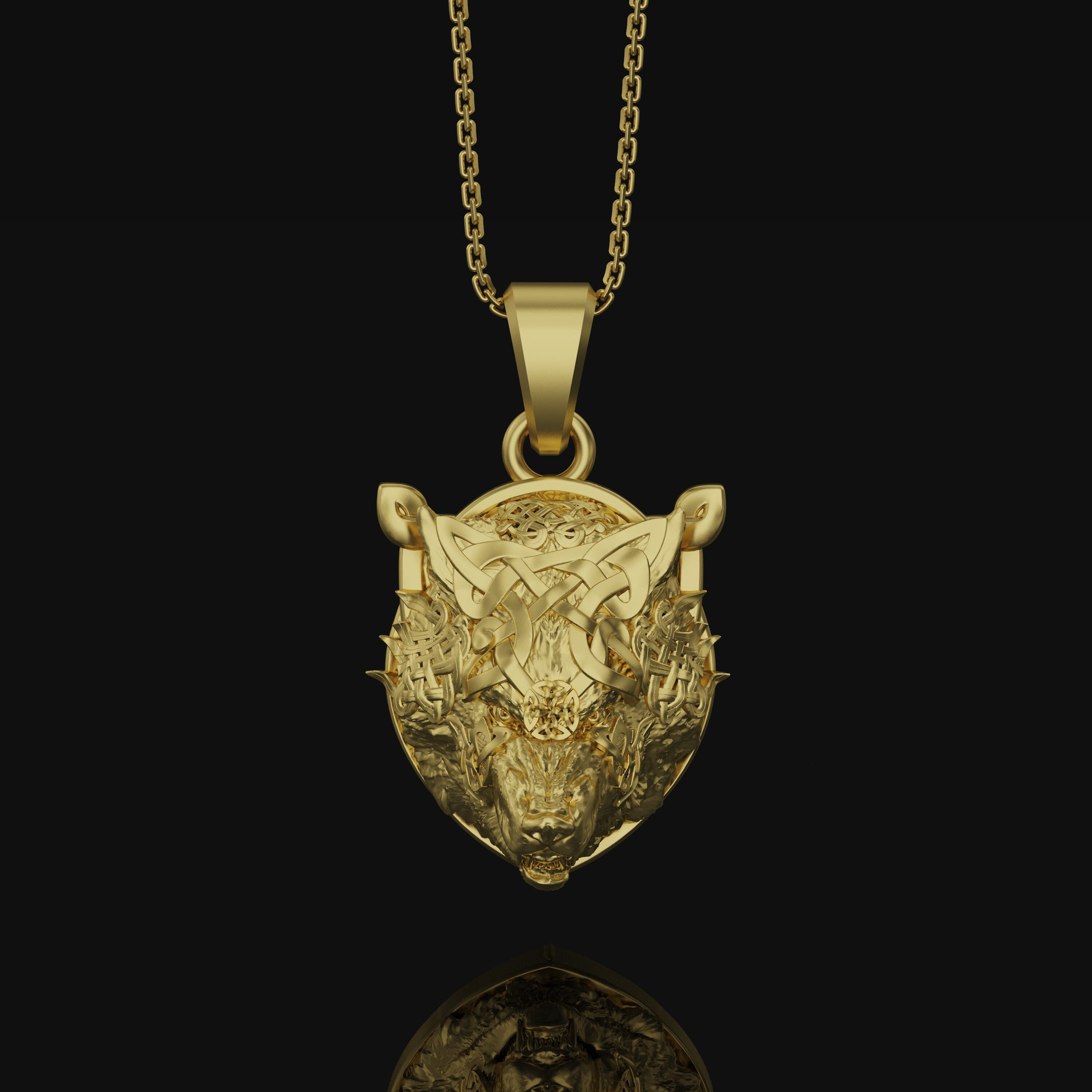 Viking Necklace, Fenrir Necklace, Wolf Pendant, Nordic Necklace, Pagan Necklace, Norse Jewelry, Wolf Amulet, Viking Pendant, Mythology