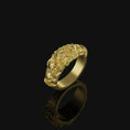 Load image into Gallery viewer, Gothic Ring, Engagement Band, Skull Wedding Ring, Skull Band, Gothic Jewelry, Punk Ring, Skull Engagement, Skull Ring Men, Skull Ring Women
