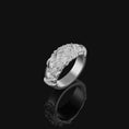 Load image into Gallery viewer, Gothic Ring, Engagement Band, Skull Wedding Ring, Skull Band, Gothic Jewelry, Punk Ring, Skull Engagement, Skull Ring Men, Skull Ring Women
