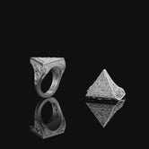 Illuminati Ring, All Seeing Eye, Masonic Ring, Evil Eye Ring, Eye Of Providence, Freemason, Masonic, Triangle, Masonic Jewelry, Gift For Him