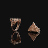 Illuminati Ring, All Seeing Eye, Masonic Ring, Evil Eye Ring, Eye Of Providence, Freemason, Masonic, Triangle, Masonic Jewelry, Gift For Him