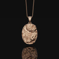 Bild in Galerie-Betrachter laden, Howling Wolf Necklace, Sterling Full Moon, Wolf Moon Pendant, Mountain Scenery, Wild Nature, Moonlit, Unique Totem Gift
